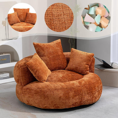 Boneless Lounger Sitzsack Sofa | Chenille Lazy Sofa für Gaming & Entspannung
