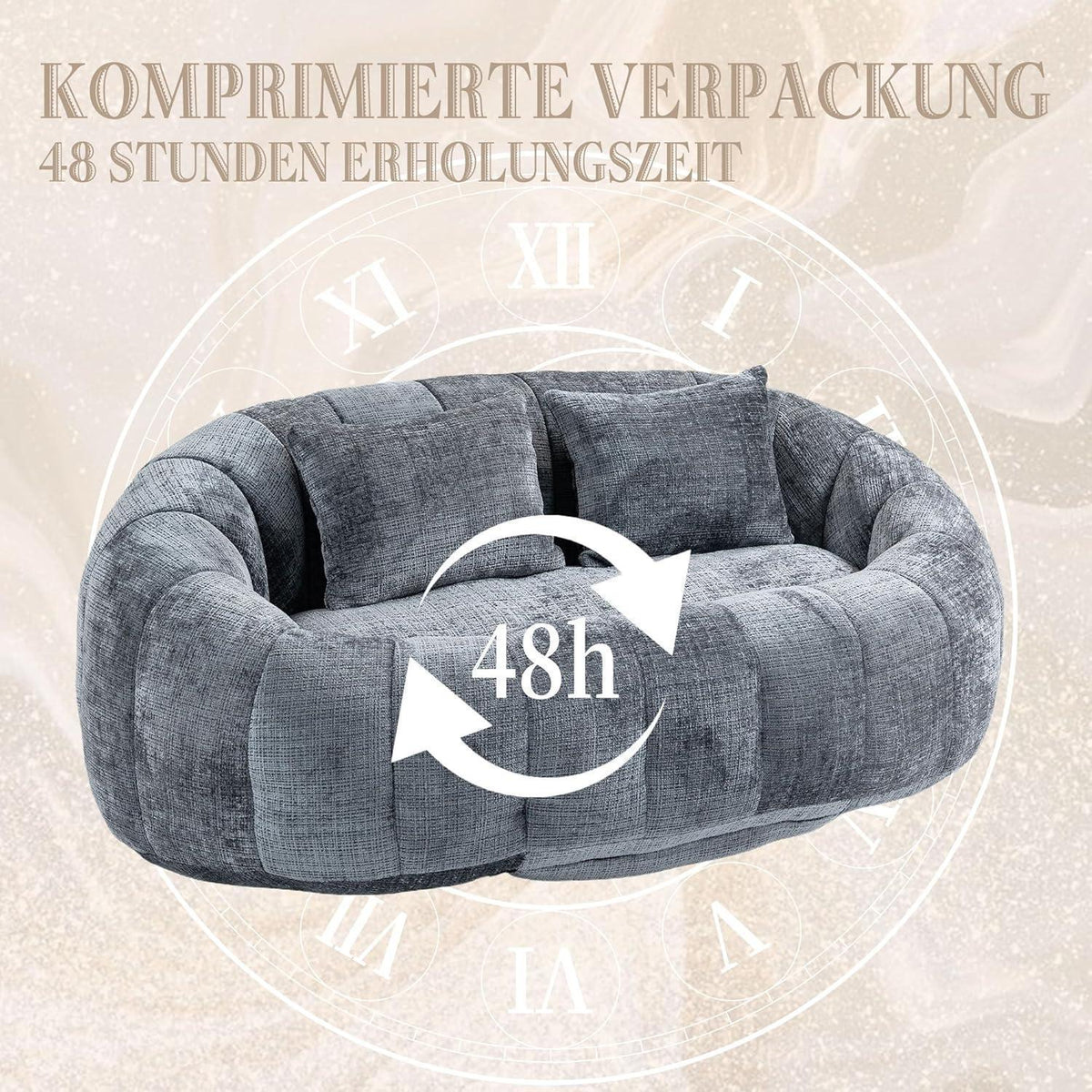 Sitzsack Sofa Grau – Bequemer Lounger für Entspannung