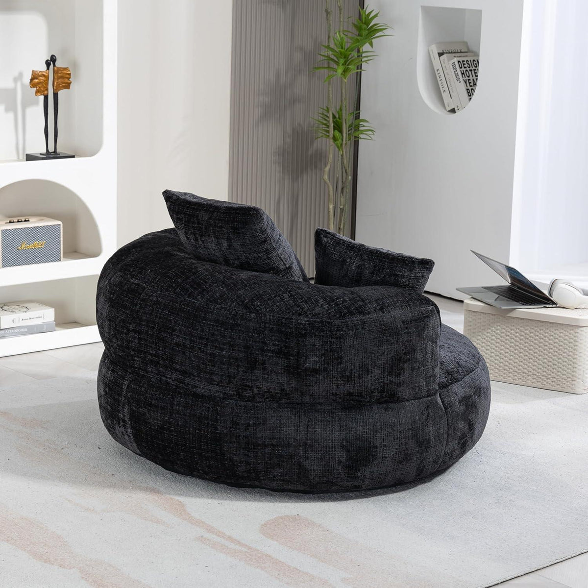 Boneless Lounger Sitzsack Sofa | Gaming & Entspannung | Schwarz