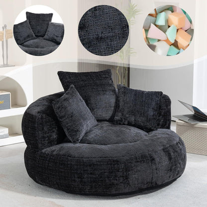 Boneless Lounger Sitzsack Sofa | Gaming & Entspannung | Schwarz