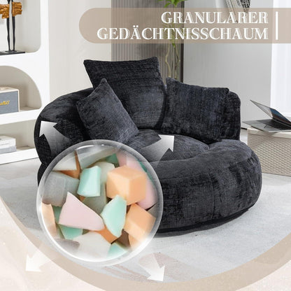 Lazy Sitzsack Sofa mit 3 Kissen – Bequemer Lounger