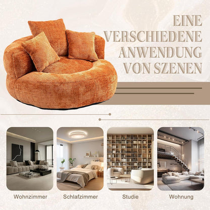 Lazy Sitzsack Sofa mit 3 Kissen – Komfort Lounger