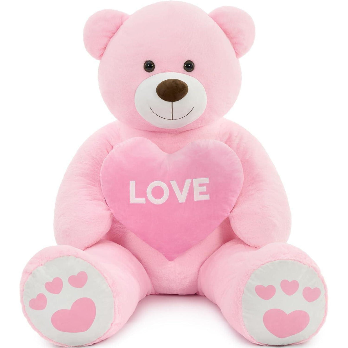 Riesiger 183cm Teddybär mit Herz – Kuscheltier & Valentinstagsgeschenk