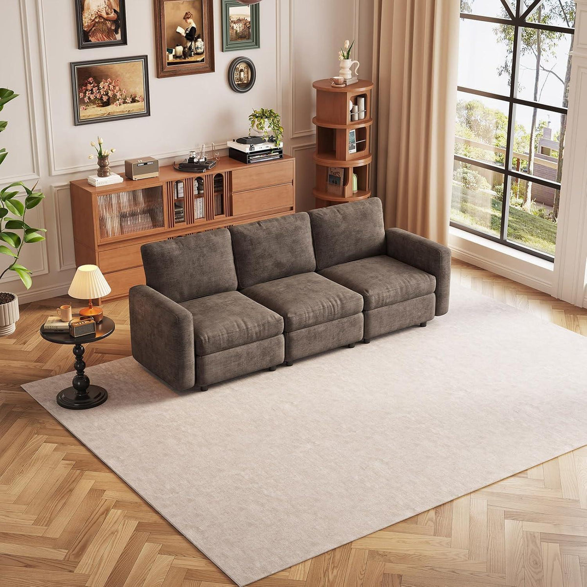 Modulares Cloud Sofa – 3-Sitzer, Weich & Bequem