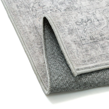 Waschbarer Vintage Teppich Grau 200x300cm – PureCozy