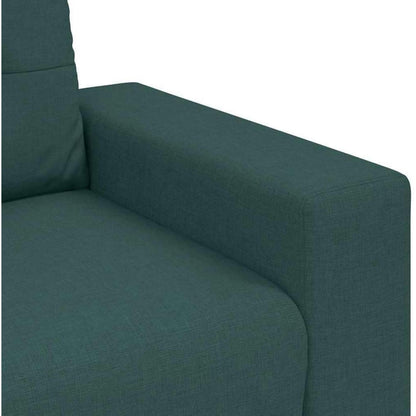 Modernes Sofa Dunkelgrün 140 cm – Stoff Sessel Wohnzimmer