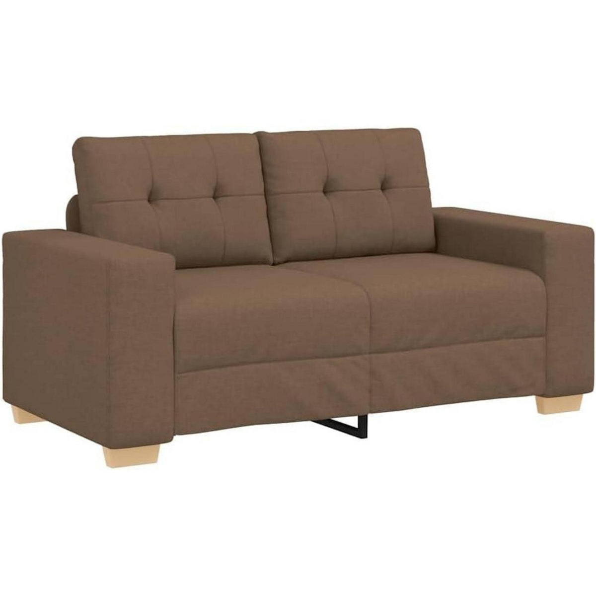Modernes Sofa Braun 120cm – Stoff Sessel für Wohnzimmer