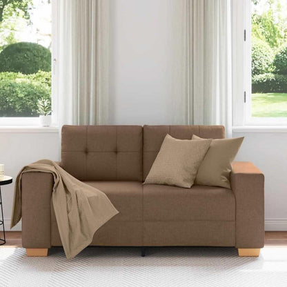 Modernes Sofa Braun 120cm – Stoff Sessel für Wohnzimmer