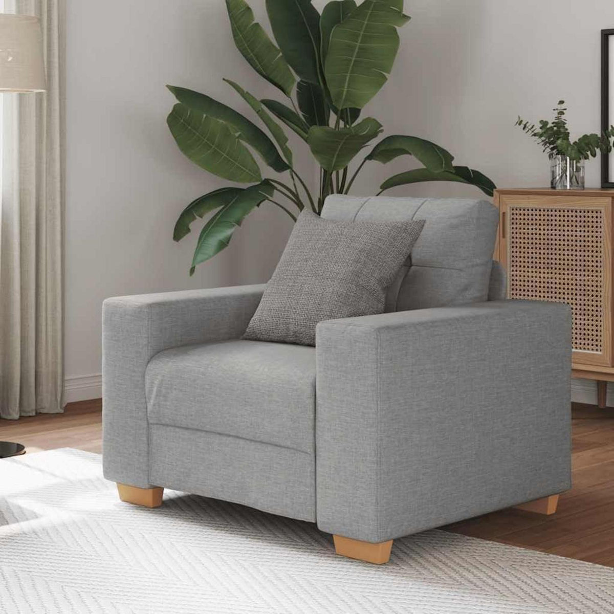 Modernes Sofa Wolkengrau – Bequemer Sessel für Wohnzimmer