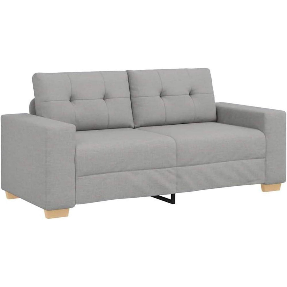Modernes Sofa Wolkengrau – 140 cm Wohnzimmer Sofa