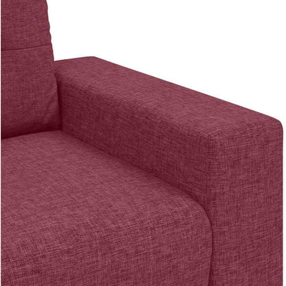 Modernes Sofa Weinrot – Stoff Sessel für Wohnzimmer 60cm