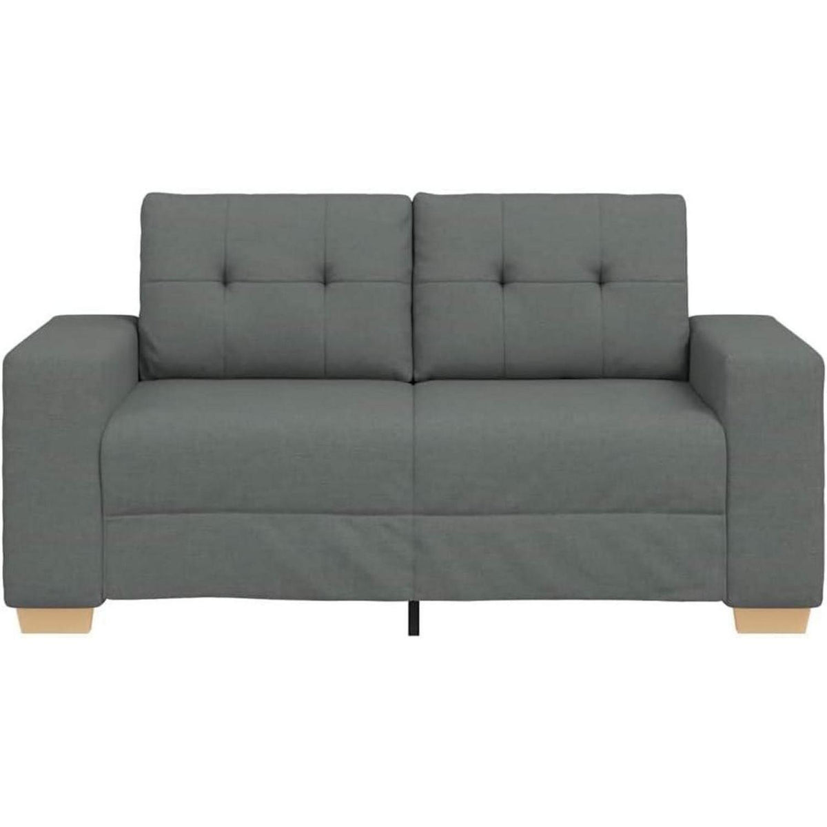 Modernes Sofa Dunkelgrau – Stoffsofa für Wohnzimmer 120cm