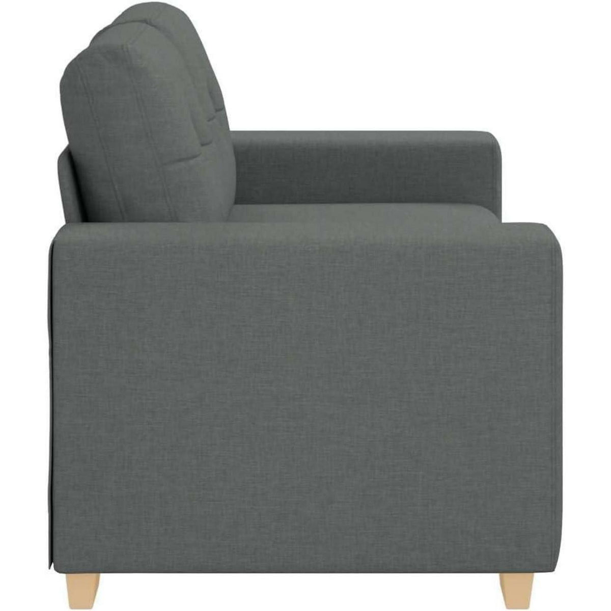 Modernes Sofa Dunkelgrau – Stoffsofa für Wohnzimmer 120cm