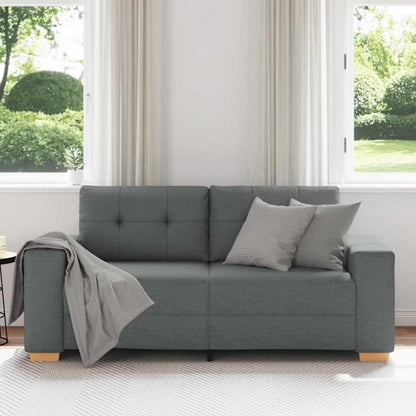 Modernes Sofa Dunkelgrau – Stoffsofa für Wohnzimmer 140cm