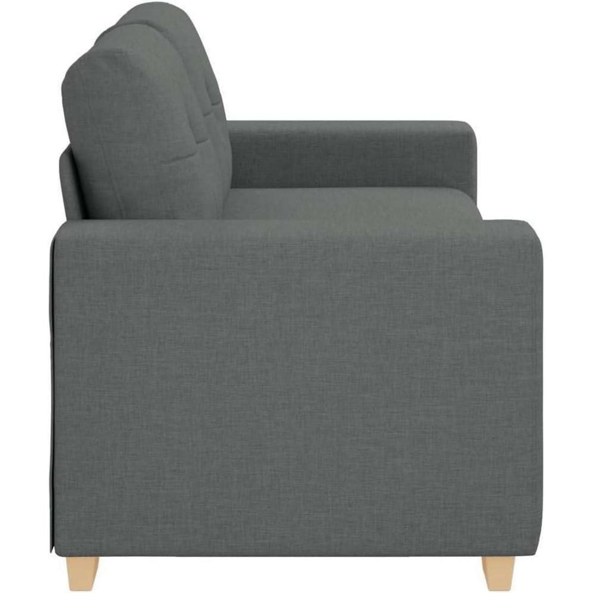 Modernes Sofa Dunkelgrau – Stoffsofa für Wohnzimmer 140cm