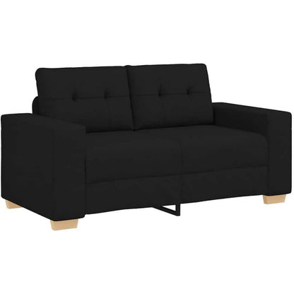 Modernes Sofa Schwarz 120cm – Stoff Sessel Wohnzimmer