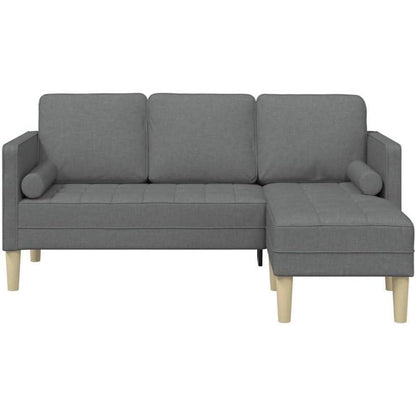 Ecksofa dunkelgrau, L-förmig – Modernes Sofa Set 173x131x67cm