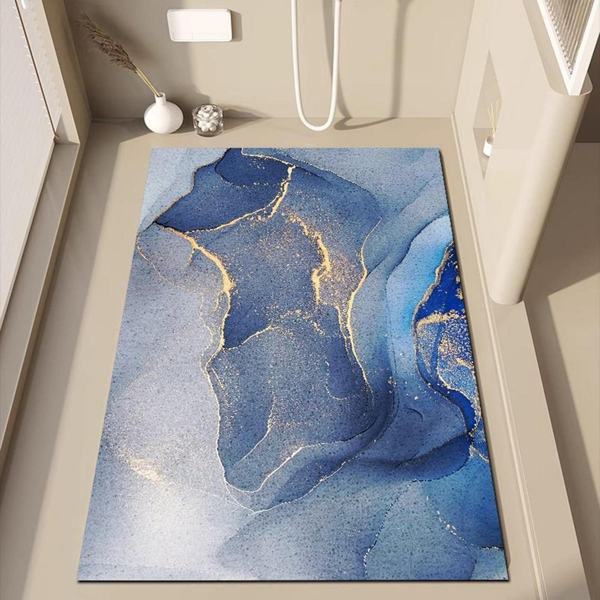 Rutschfeste Duschmatte 140x140 cm mit Ablaufloch