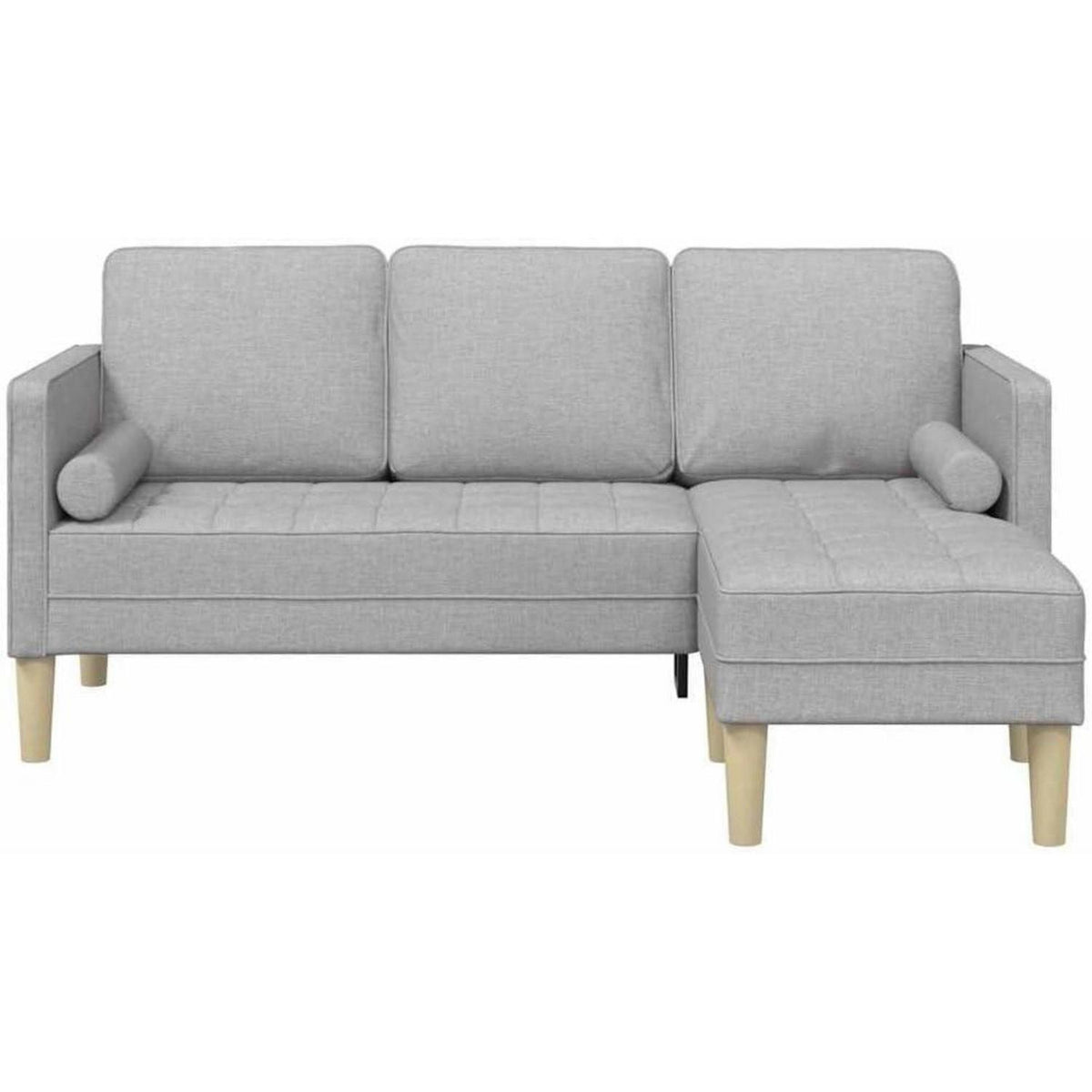 L-förmiges Ecksofa Wolken Grau – Modernes Sofa Set