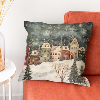 Weihnachtlicher Kissenbezug 45x45 cm - Frohe Weihnachten Deko