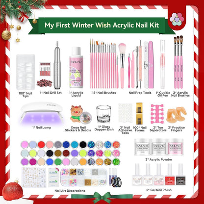 Acryl Nagelset Weihnachten – 24 Tage Maniküre Geschenkset