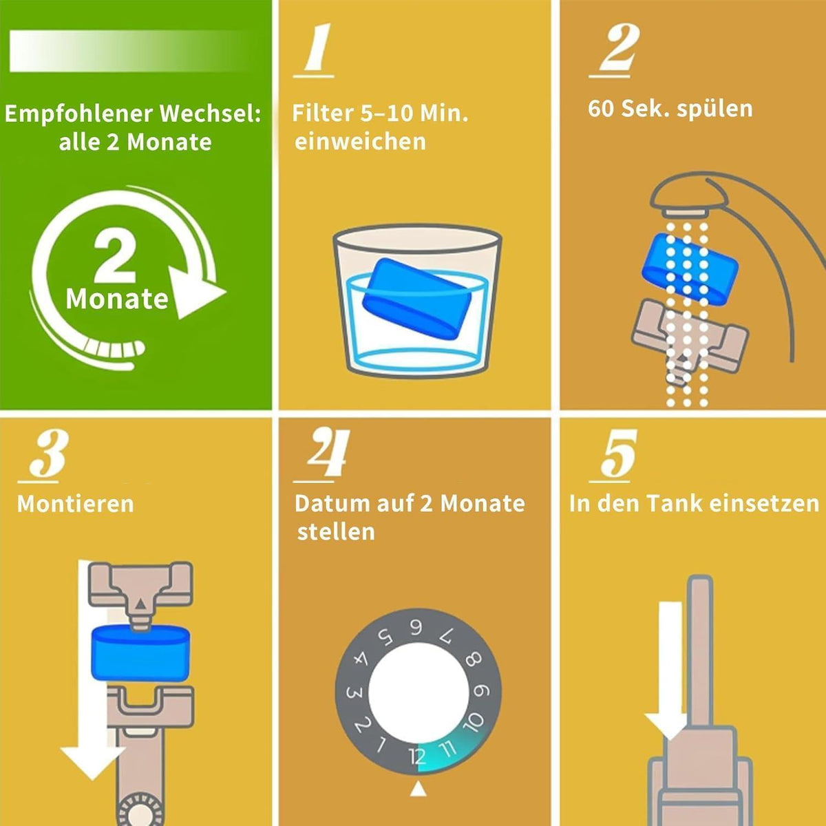 16x Wasserfilter für Ninja Kaffee – Aktivkohle Ersatz