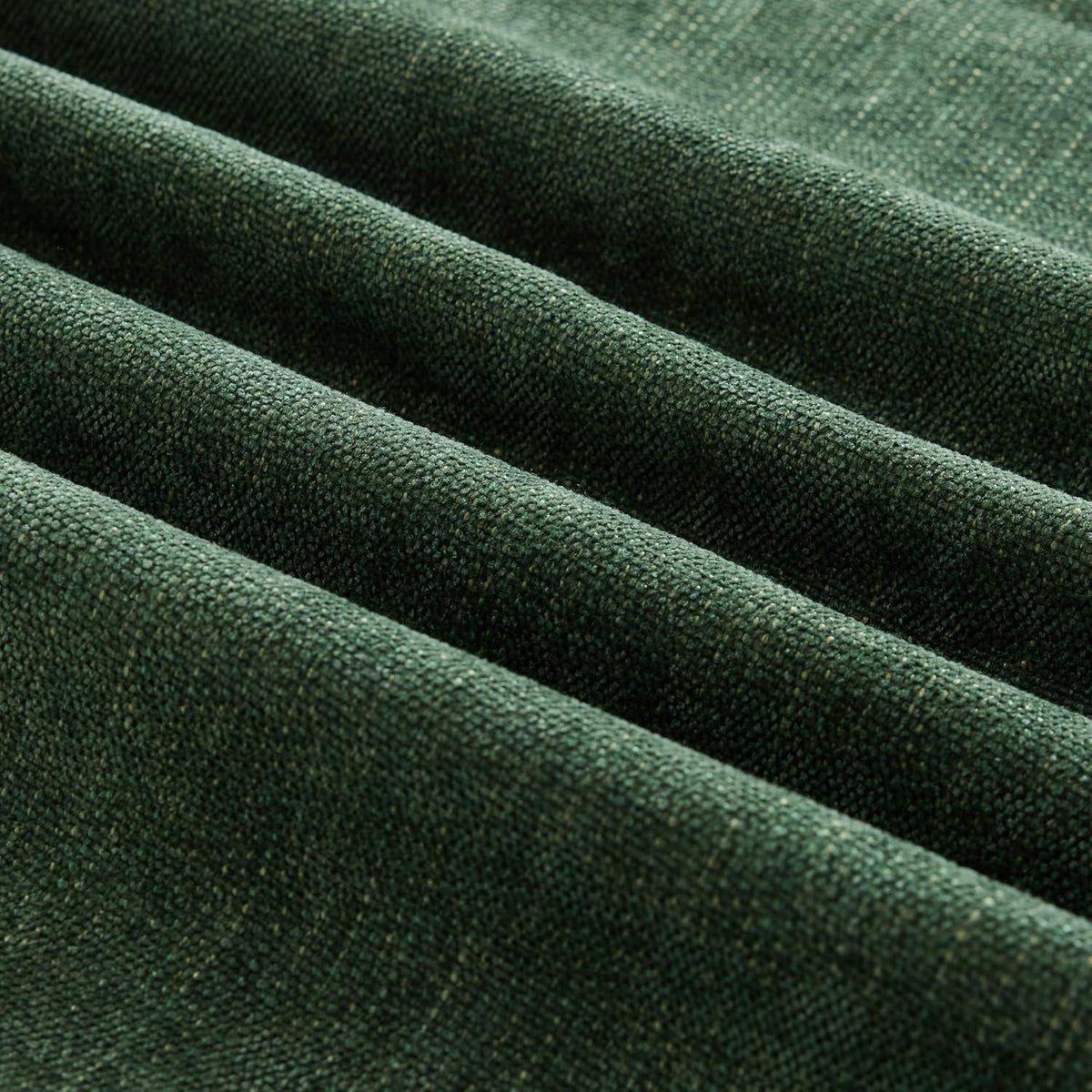 3-Sitzer Sofa Mittelalter-Modern, Grün mit Rüschenschürze & Kissen