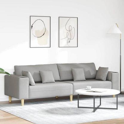 Ecksofa mit Schlaffunktion Wolkengrau – Stoffsofa für das Wohnzimmer
