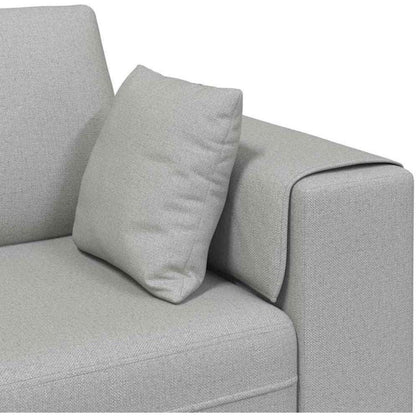 Ecksofa mit Schlaffunktion Wolkengrau – Stoffsofa für das Wohnzimmer