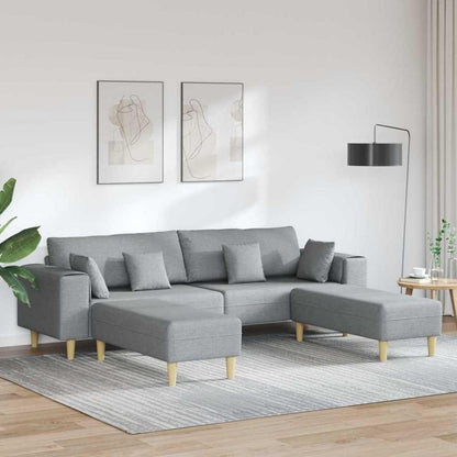 Ecksofa mit Schlaffunktion | Grau | 250x188x76 cm