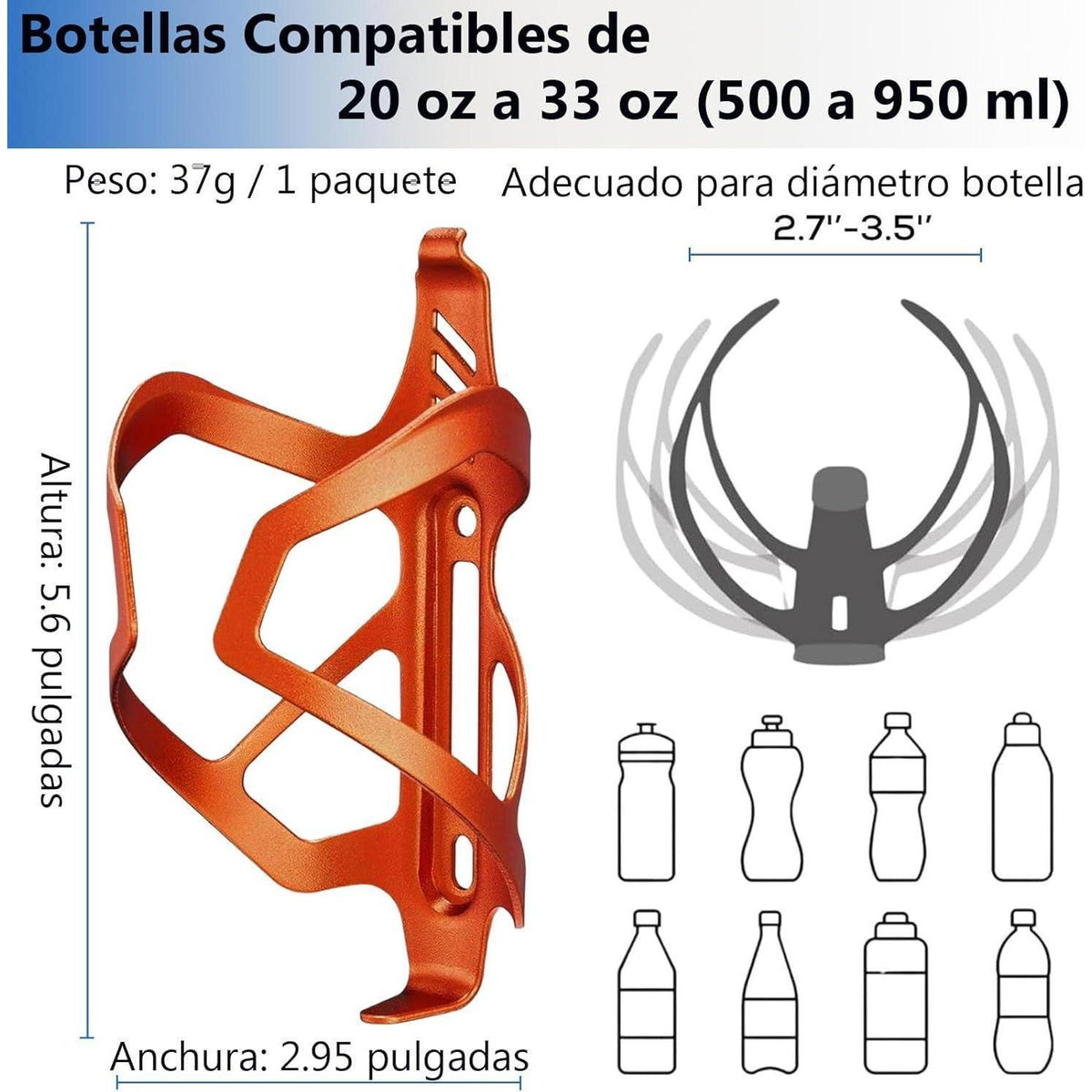 Fahrradflaschenhalter aus Aluminium – Ultraleicht & Vielseitig