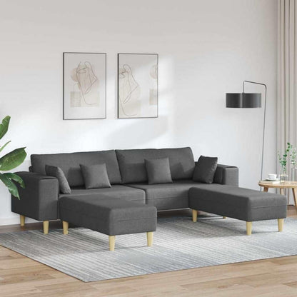 Ecksofa mit Schlaffunktion Dunkelgrau, 250x188 cm