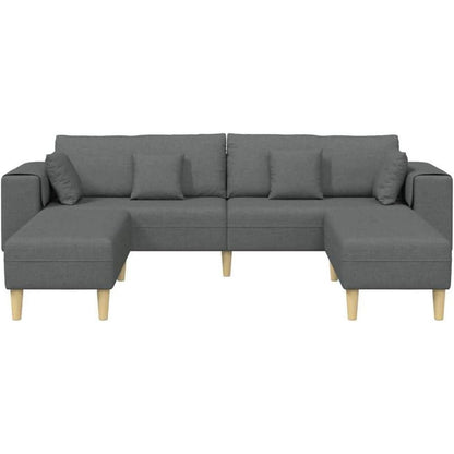 Ecksofa mit Schlaffunktion Dunkelgrau, 250x188 cm