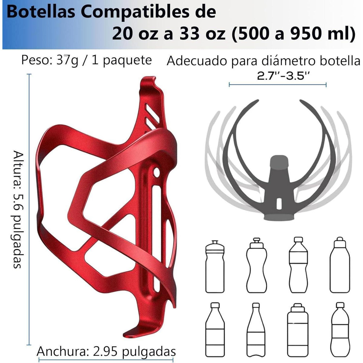 Aluminium Fahrradflaschenhalter – Ultraleicht & Vielseitig