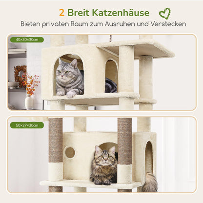 XXL Kratzbaum für Große Katzen – Stabil & Bequem 188cm