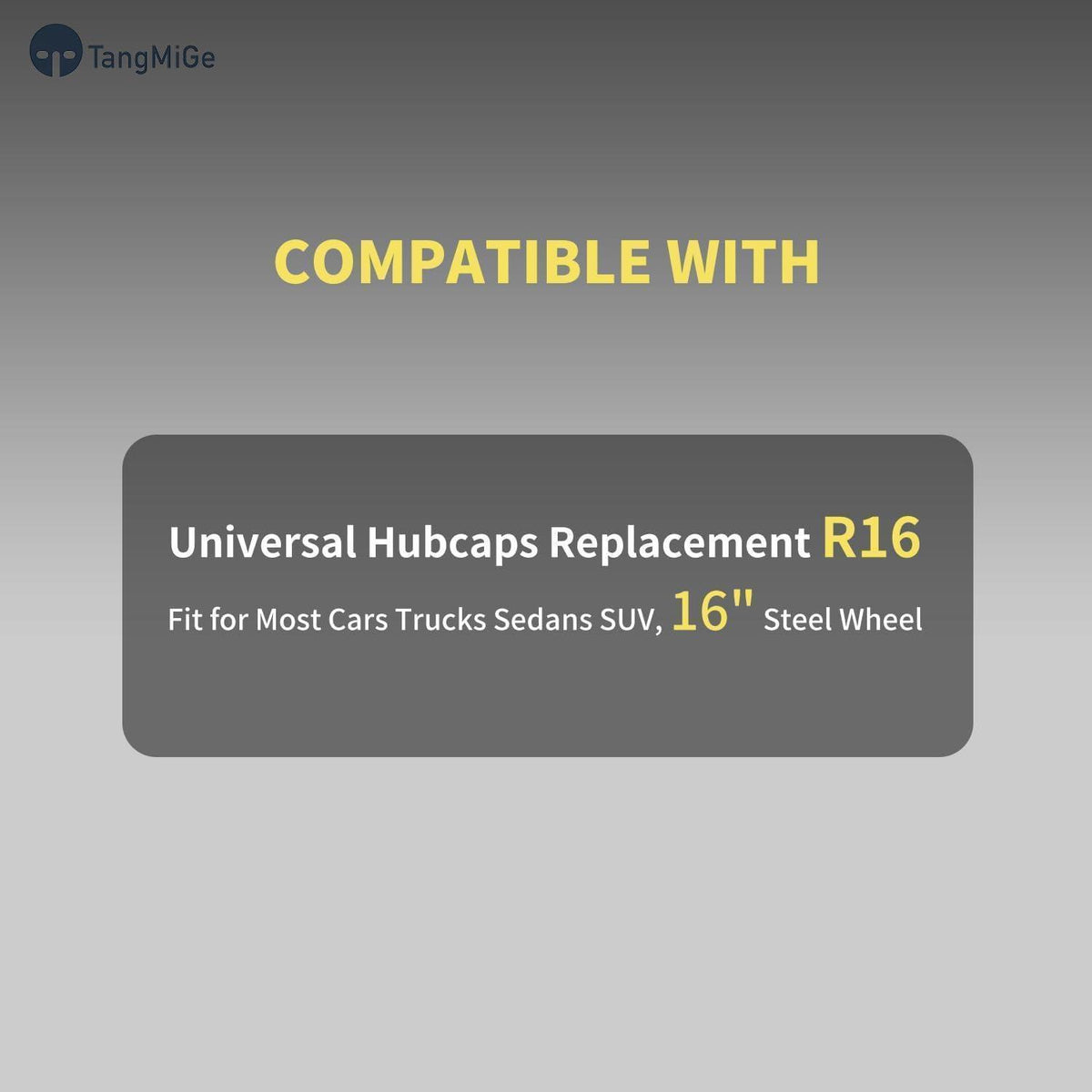 16 Zoll Radkappen Set Grau – Universal Radzierblenden