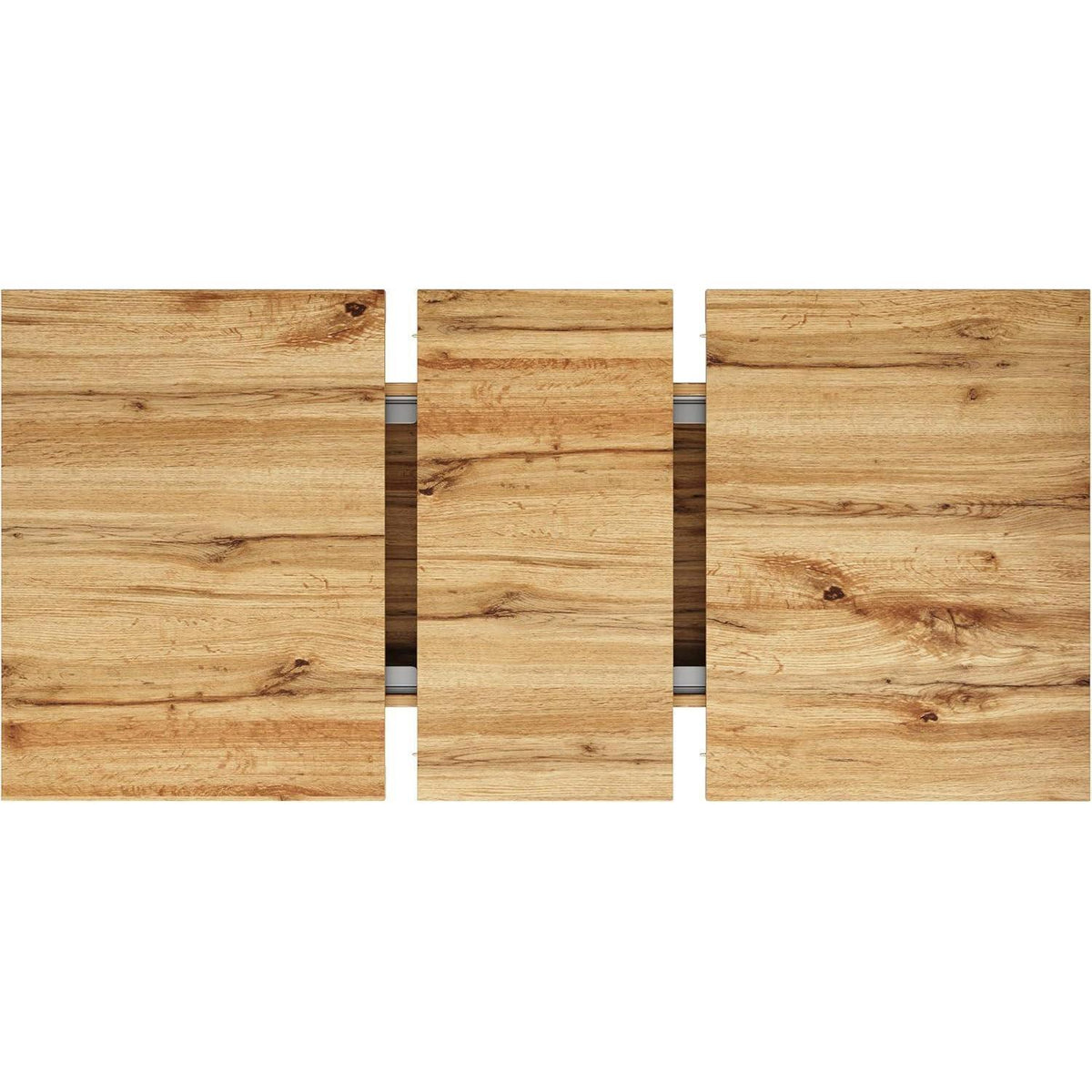 Ausziehbarer Esstisch Holzoptik 120-160 cm