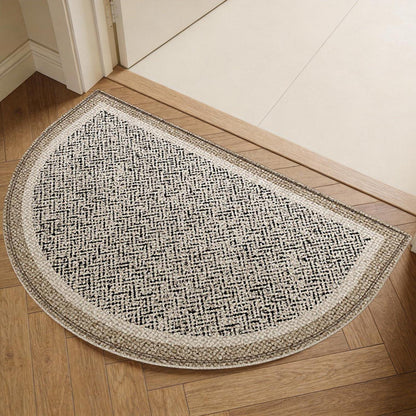 Halbrund Fußmatte 60x90cm – Rutschfest & Saugfähig