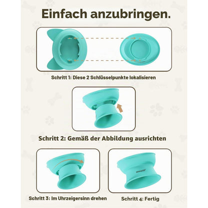 Erhöhter Katzennapf Set 2er-Pack PinkGreen