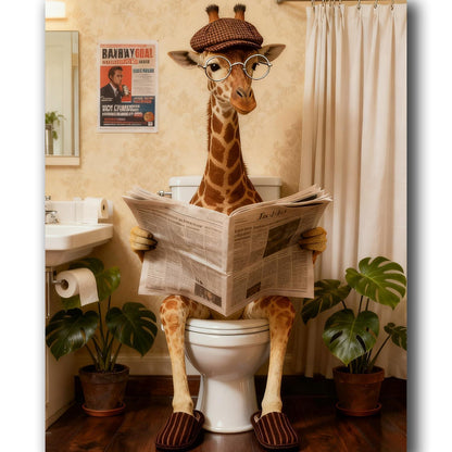 Malen nach Zahlen Giraffe 40x50cm - Bastelset für Erwachsene