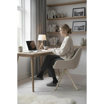Drehbarer Esszimmerstuhl Set 6er – Beige, Modern & Komfortabel