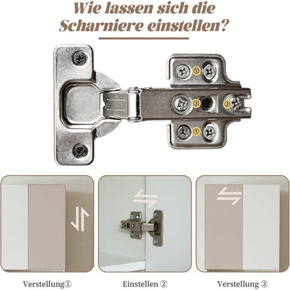 Beweglicher Küchenwagen mit Klappplatte & Stauraum