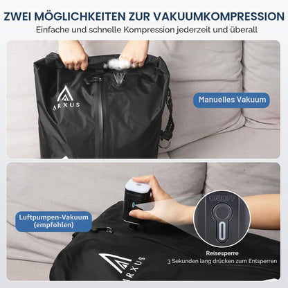 Vakuumbeutel Reise | Wasserdicht & Platzsparend mit Pumpe