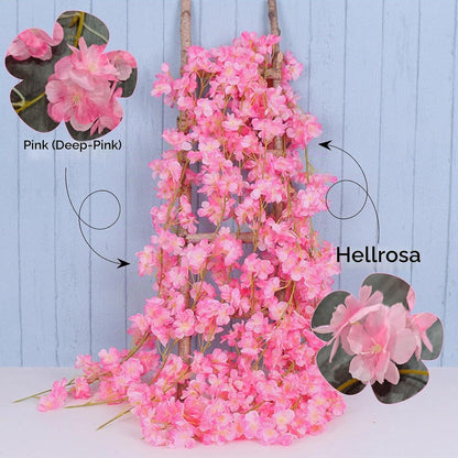 4x 1,8m Kirschblüten Girlande Rosa Deko für Hochzeit & Garten