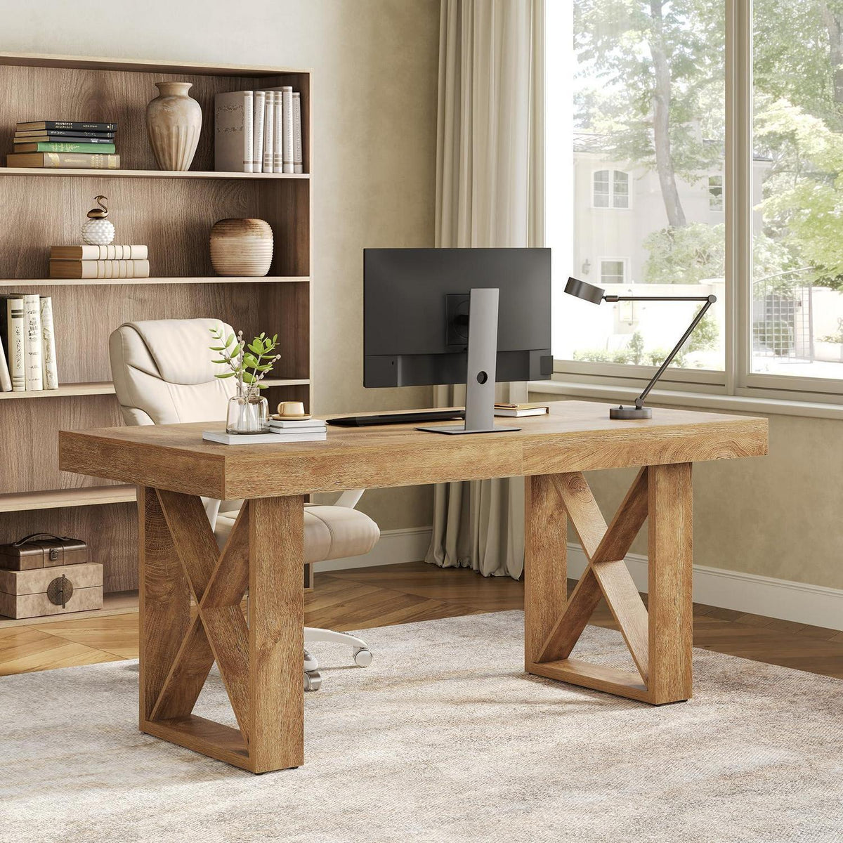 Tribesigns Schreibtisch 160x80cm – Bürotisch für Homeoffice