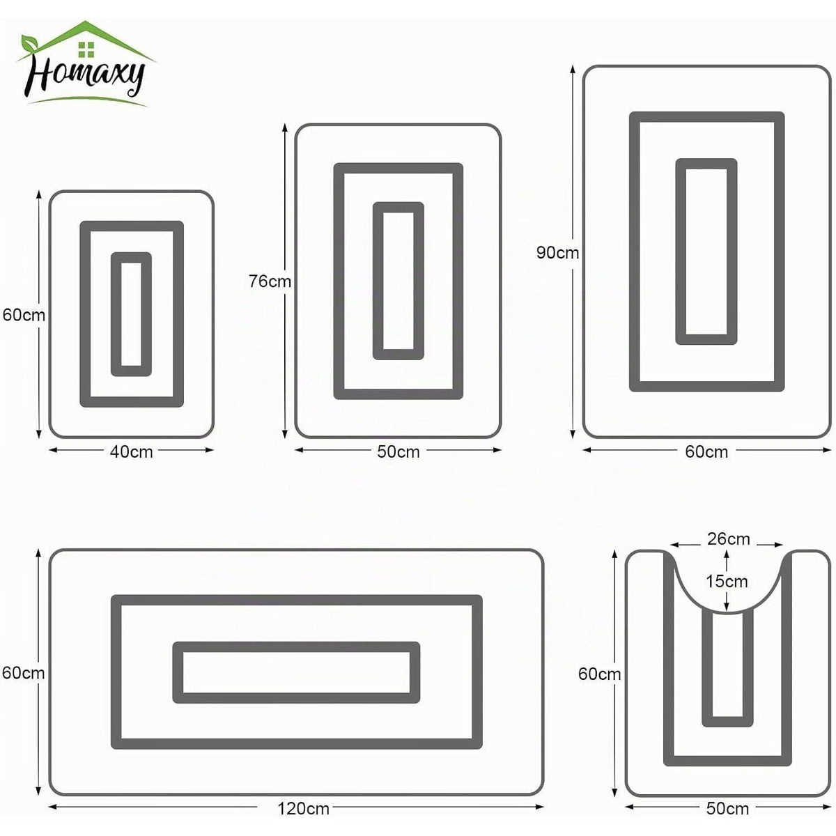 Mikrofaser Badteppich 60x90 cm Dunkelgrün – Rutschfest & Wasserabsorbierend