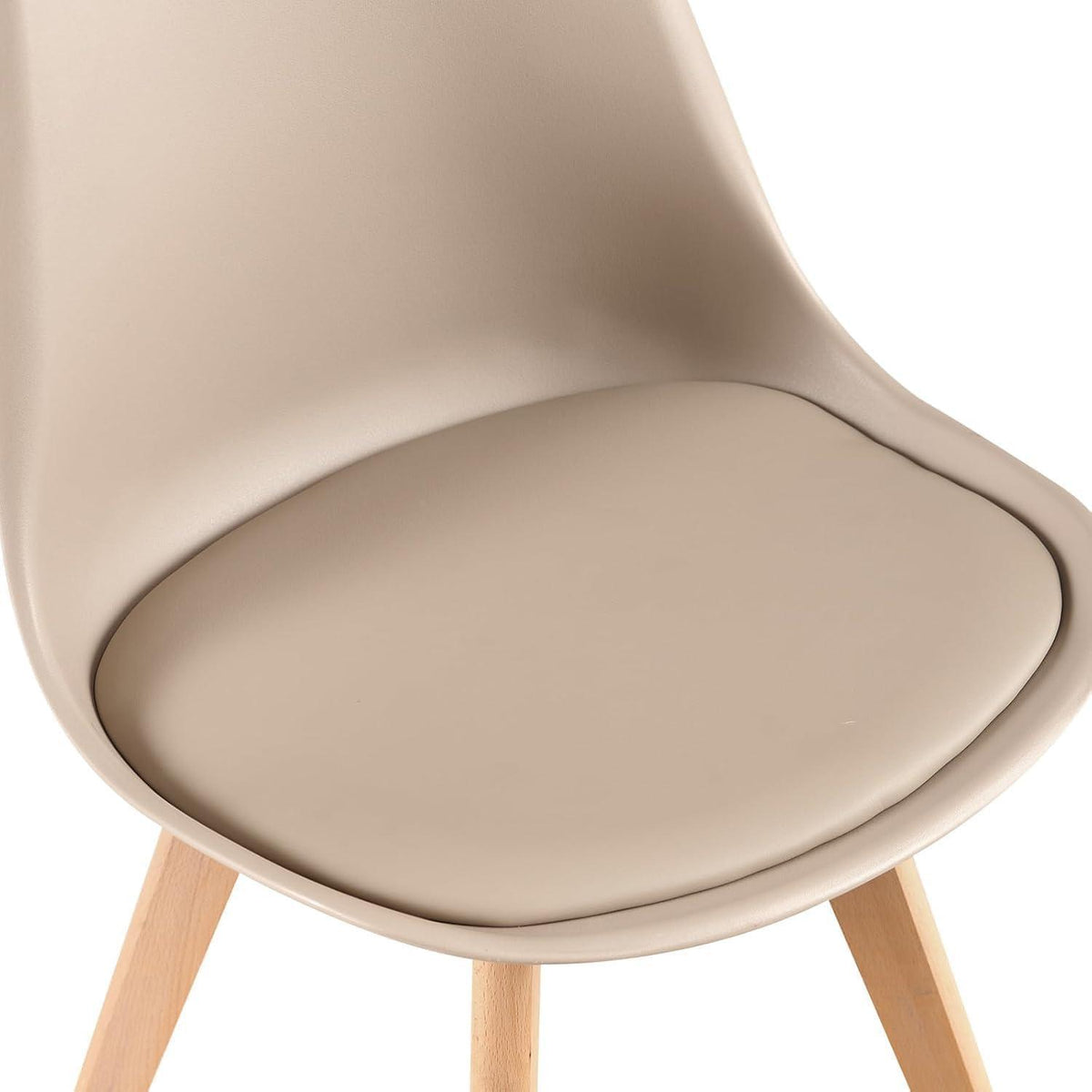 Esstisch Set 100cm Holztisch mit 2 Khaki Stühlen