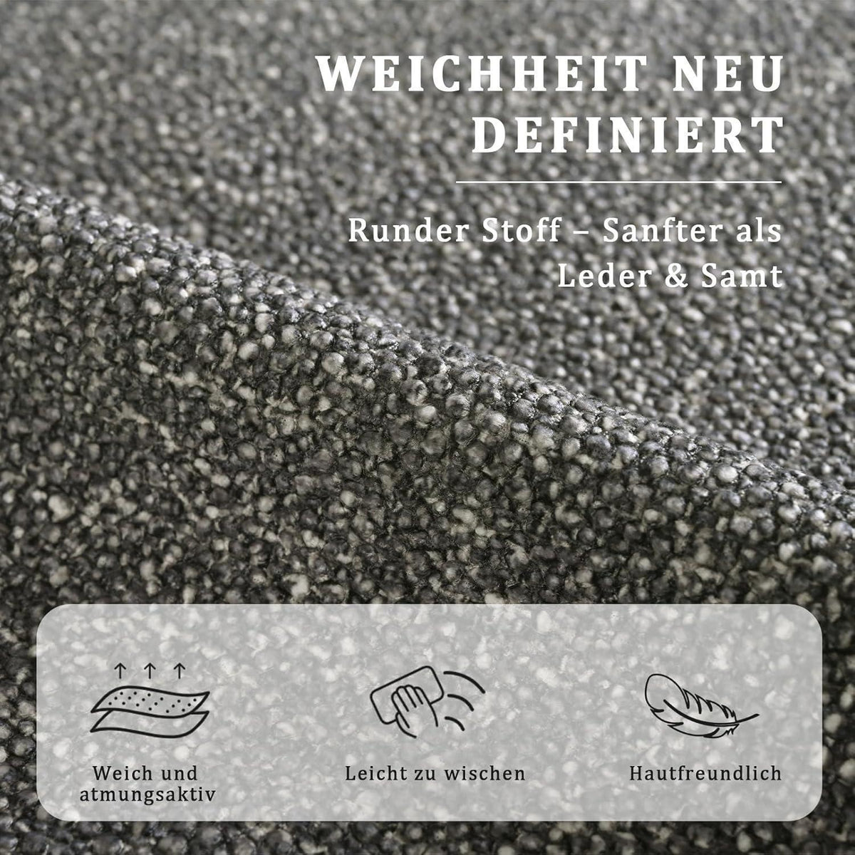 Moderner Esszimmerstuhl 2er Set Schwarz-Weiß mit Samtbezug