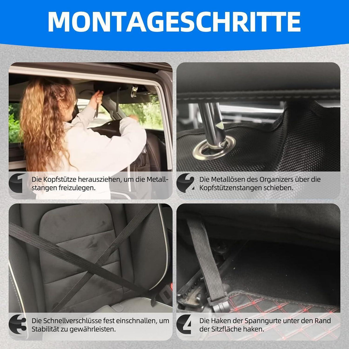 Organizer Tasche für VW T5/T6/T6.1 – Autositz Organizer für Camping