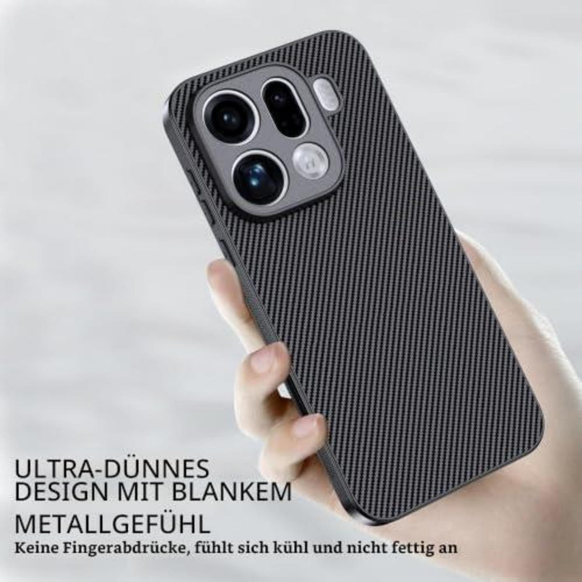 OPPO Find X9 Pro Hülle: Stoßfest, Kratzfest & Rutschfest Schwarz